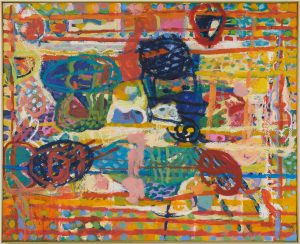 Aymery Rolland peinture à l'huile sur toile abstraite 1