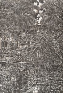 Thomas Henriot, The bath in Kolkata